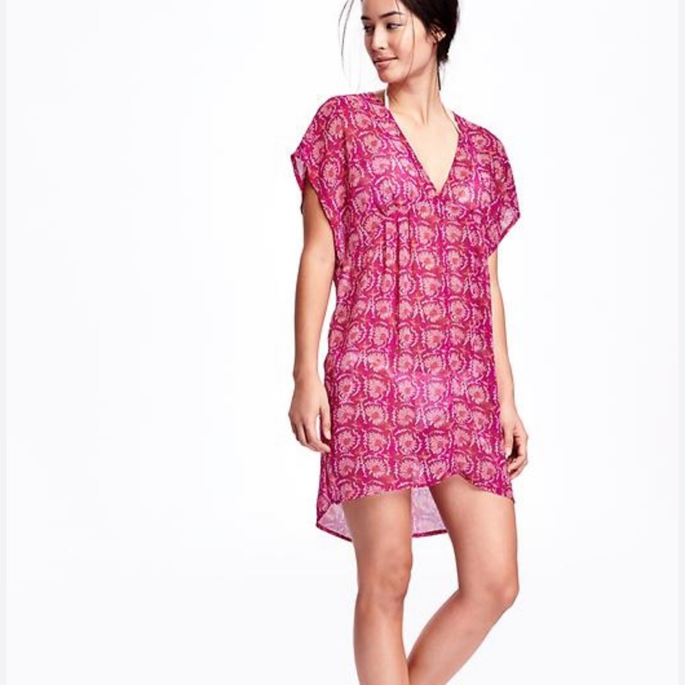OLD NAVY Crinkle Chiffon Kimono Cover-Up Size M - Picture 1 of 4